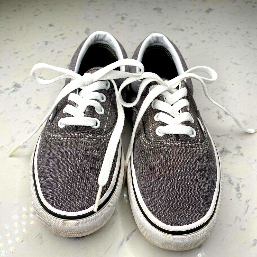 RARE VANS CLASSIC GRAY HEATHER EUC Unisex Shoes Men 5.5 vans off the wall - Picture 6 of 9